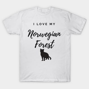 I Love My Norwegian Forest Cat T-Shirt